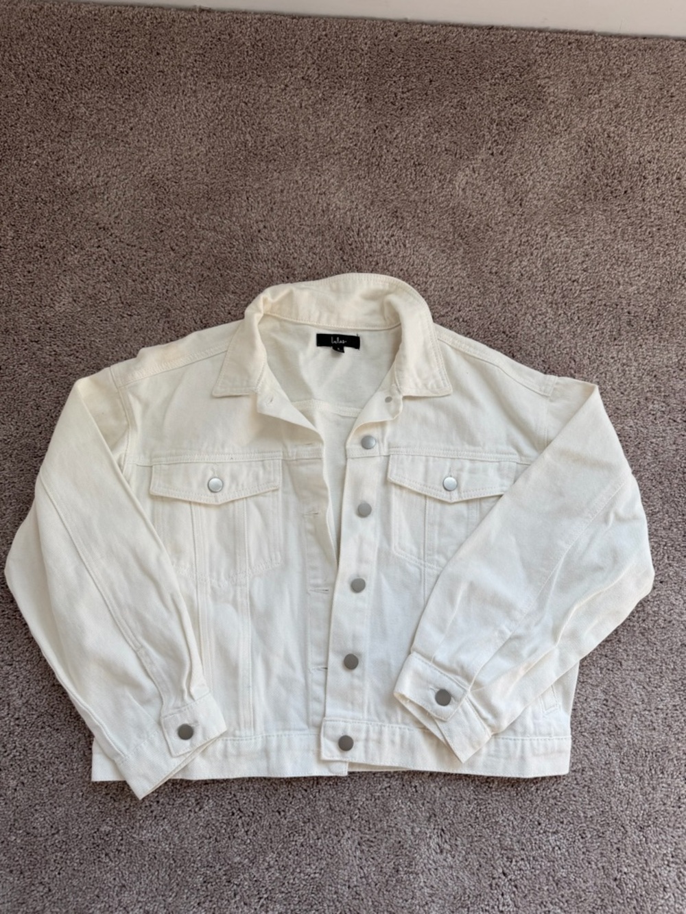 Lulu's White Jean Jacket